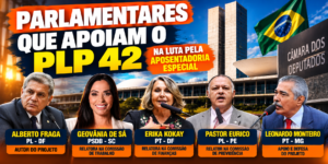Parlamentares que apoiam o PLP 42 300x150 - PLP 42/2023 Aguarda Vota&ccedil;&atilde;o na C&acirc;mara
